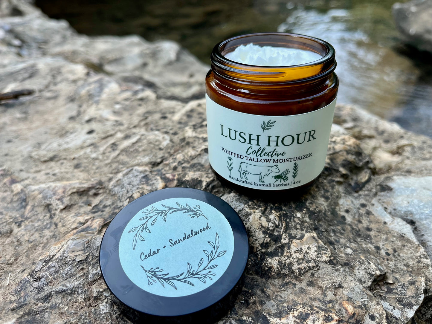 Lush Hour Collective | Tallow Moisturizer - Cedar + Sandalwood