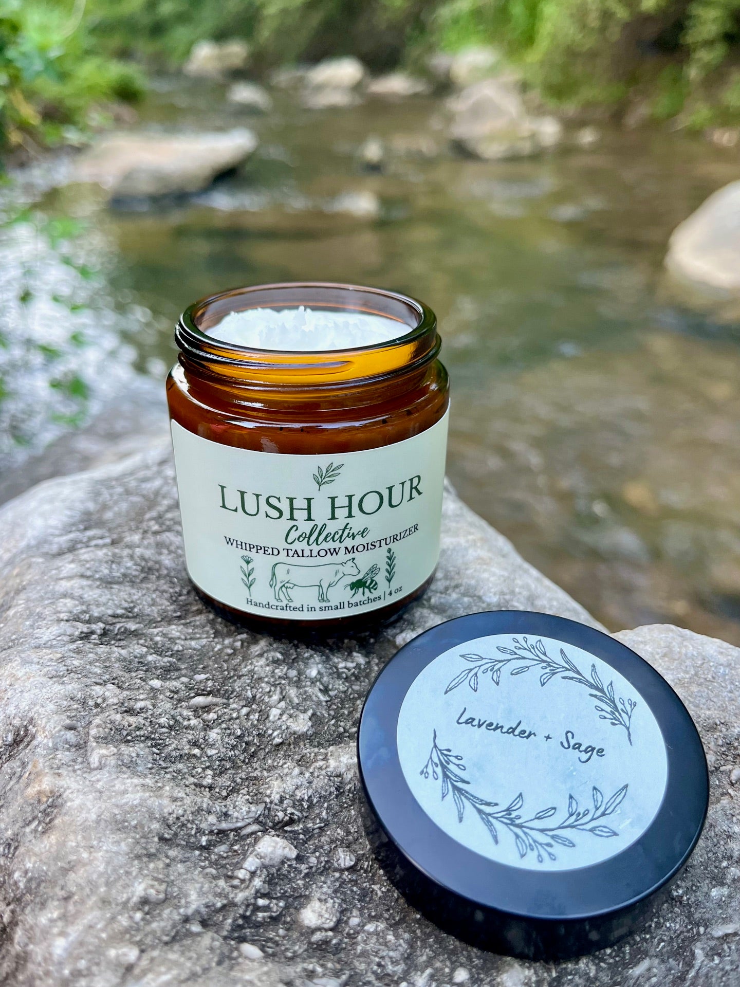 Lush Hour Collective | Tallow Moisturizer - Lavender + Sage Scent
