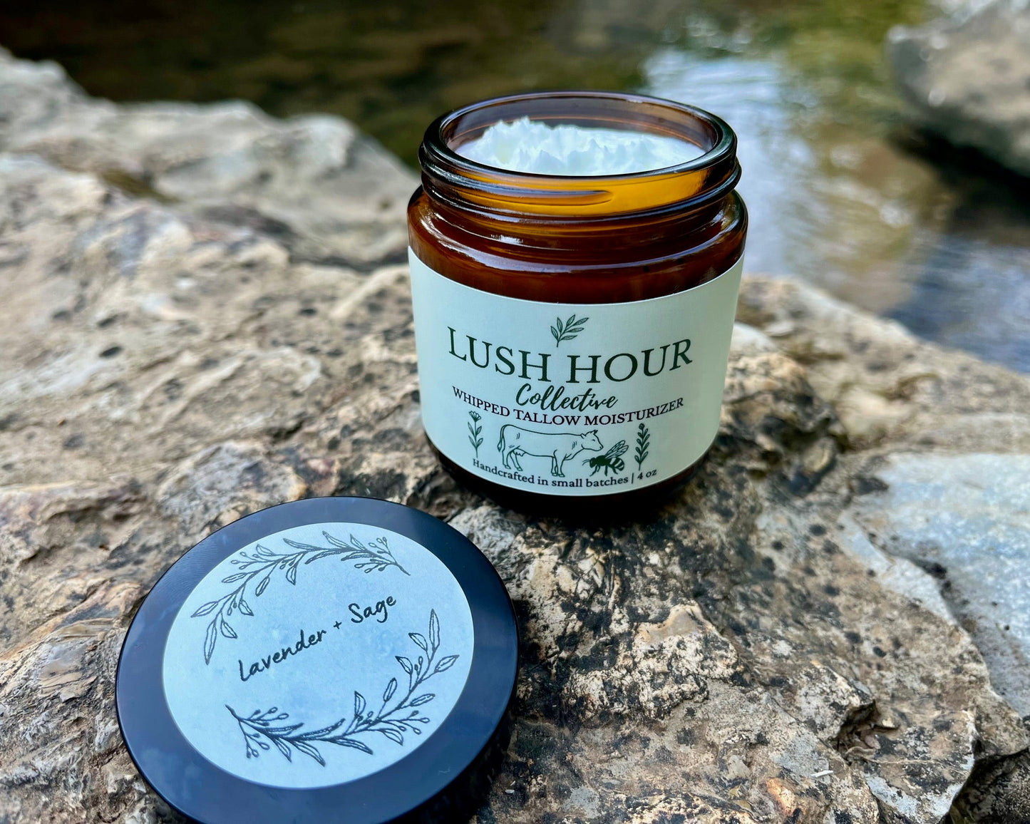 Lush Hour Collective | Tallow Moisturizer - Lavender + Sage Scent